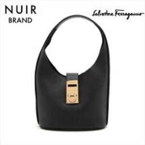 Salvatore Ferragamo Hobo Shoulder Bag Black